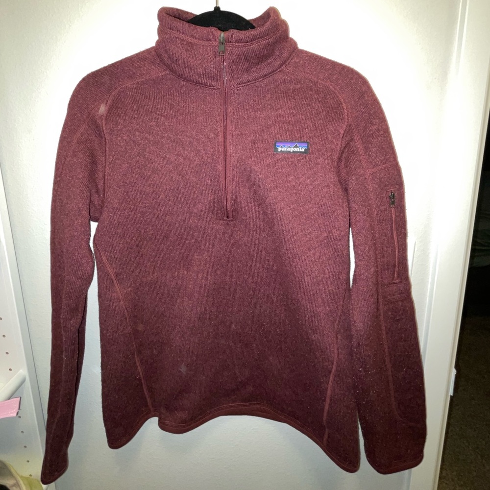 Patagonia Pullover 1/4 Zip Burgundy Win color